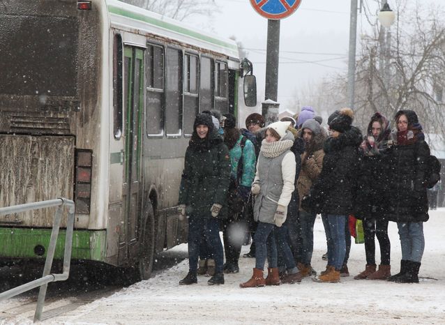 Снегопад в Рузе