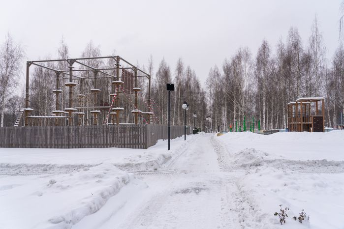 Клин. Парк культуры и отдыха «Сестрорецкий». Зима