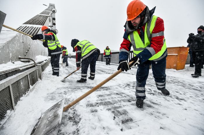 Снегопад в Москве