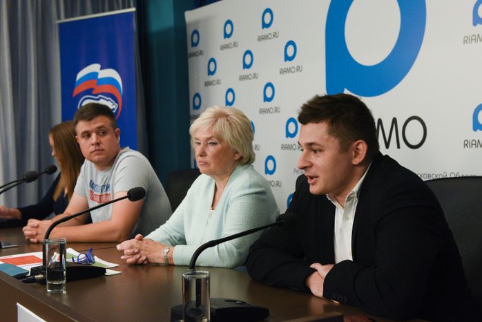 Пресс-конференция подмосковного отделения «Единой России», посвященная итогам выборов в советы депутатов городских округов Московской области