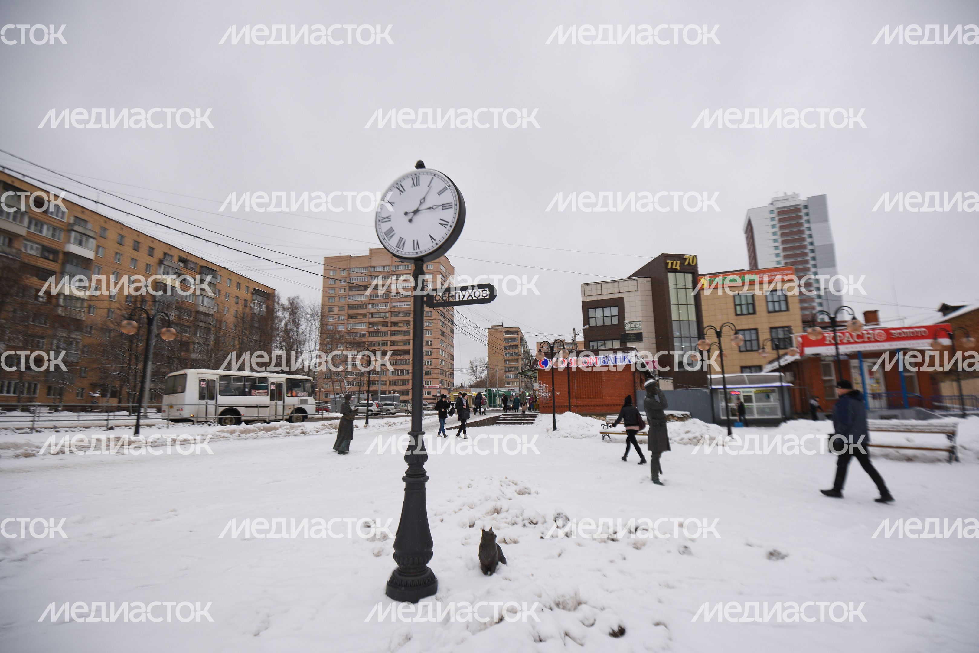 Виды города Серпухов зимой