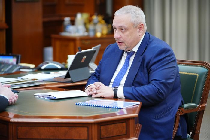Андрей Воробьёв провел рабочую встречу с главой Рузского м.о. Александром Горбылёвым