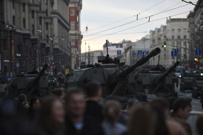 Репетиция Парада Победы на Красной площади в Москве