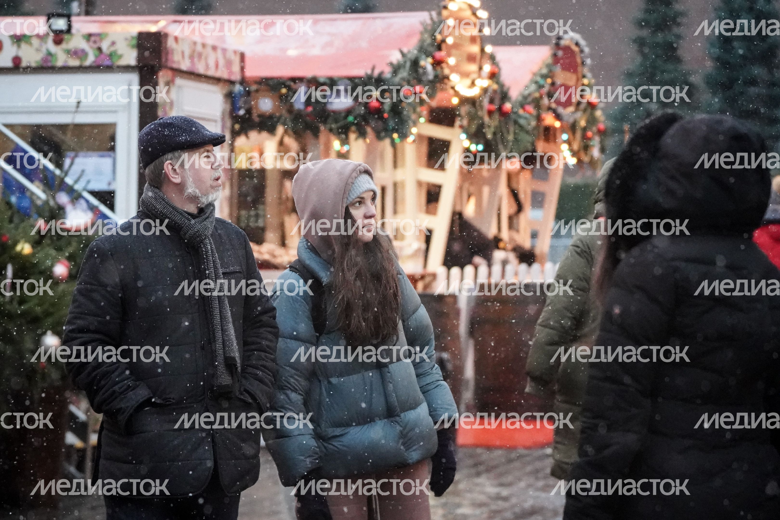 Снегопад в Москве