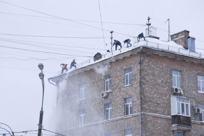 Снегопад в Московском регионе, 18.01.2018