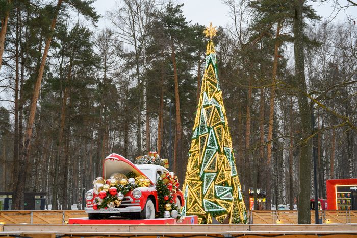 Парк «Пехорка» в Балашихе зимой