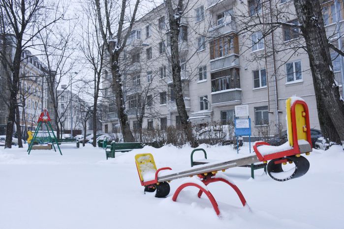 Снегопад в Московском регионе, 18.01.2018