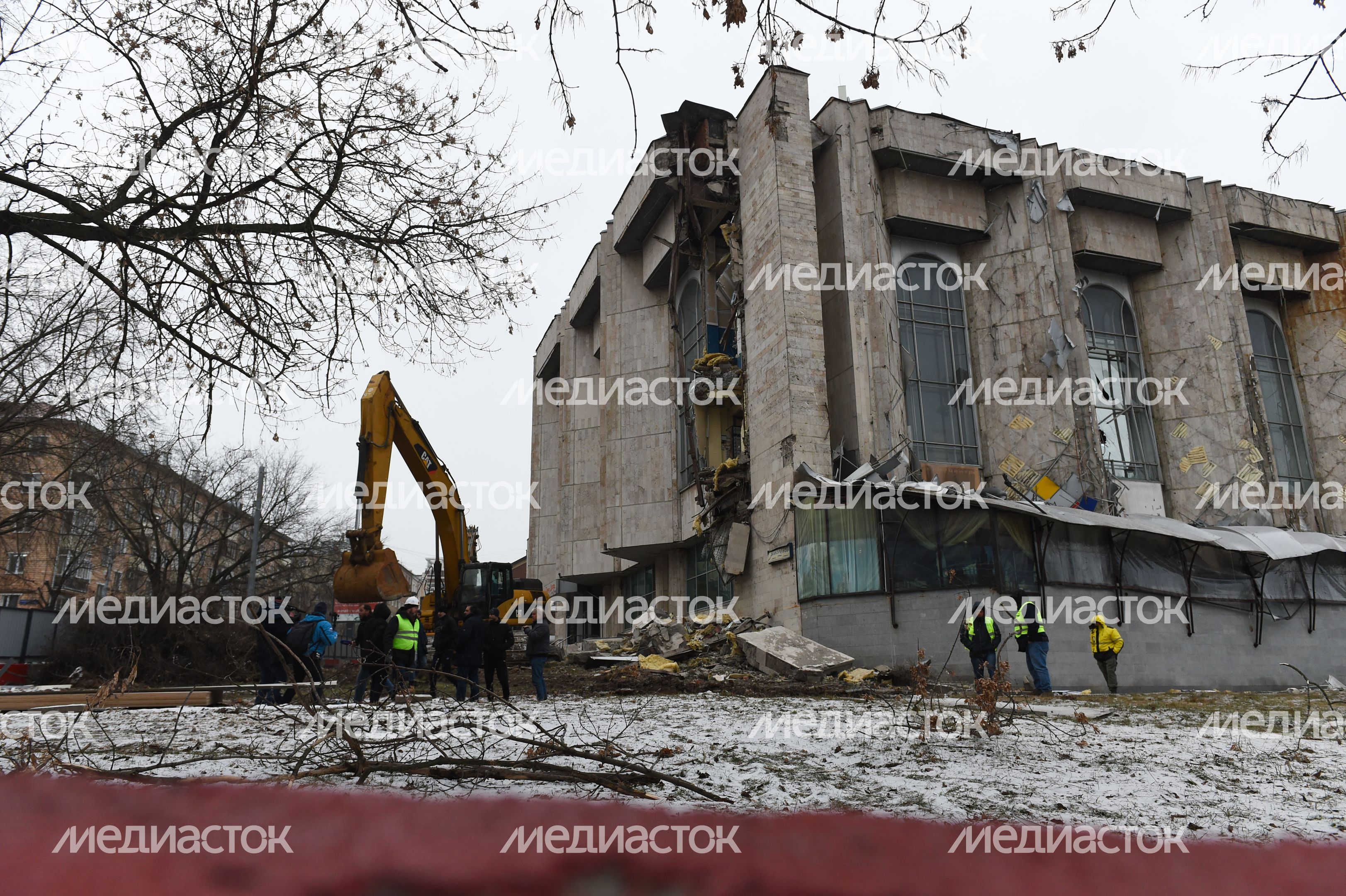 Снос кинотеатра «Соловей» в Москве
