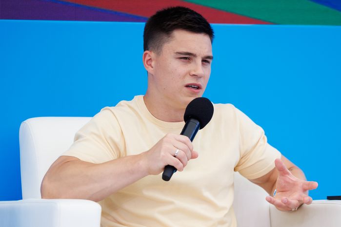 Гимнаст Никита Нагорный на VK Fest -2024 в московских "Лужниках"
