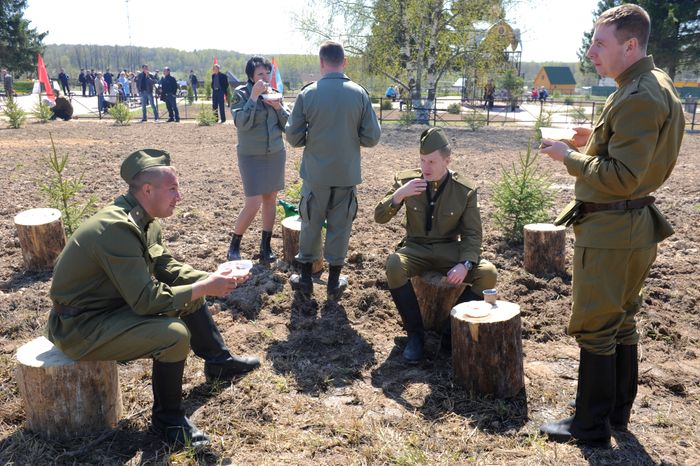 Открытие мемориала защитникам Подмосковья в Наро-Фоминском районе