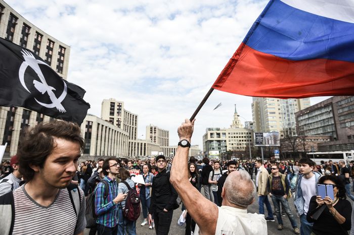 Митинг против блокировки Telegram в Москве