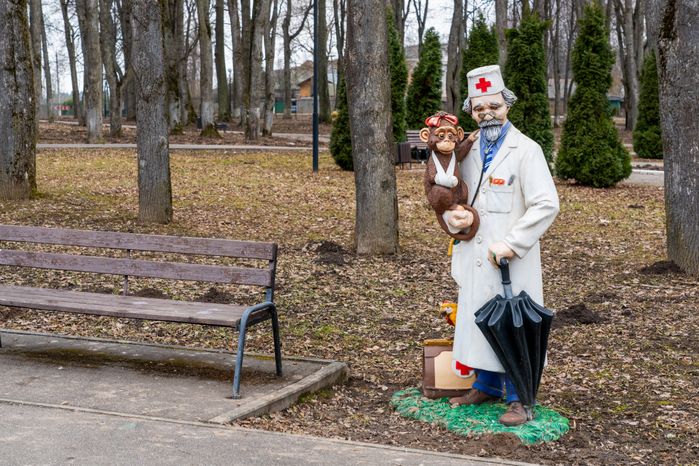 Центральный парк в селе Осташево Волоколамского округа
