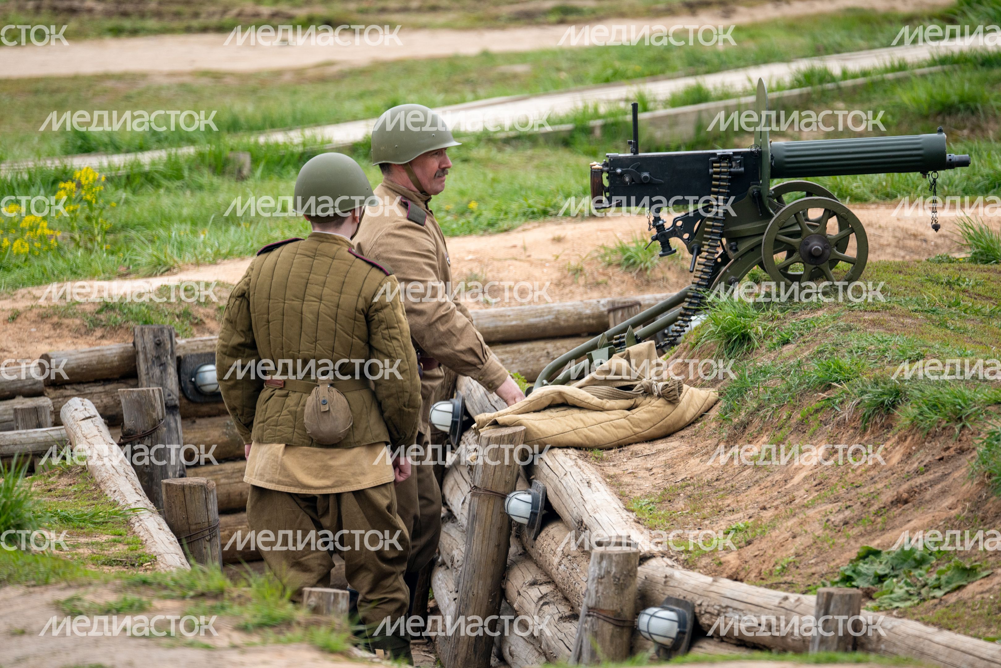 Военно-историческая реконструкция «Штурм Кенигсберга» в День Победы в парке «Патриот» Одинцовского округа