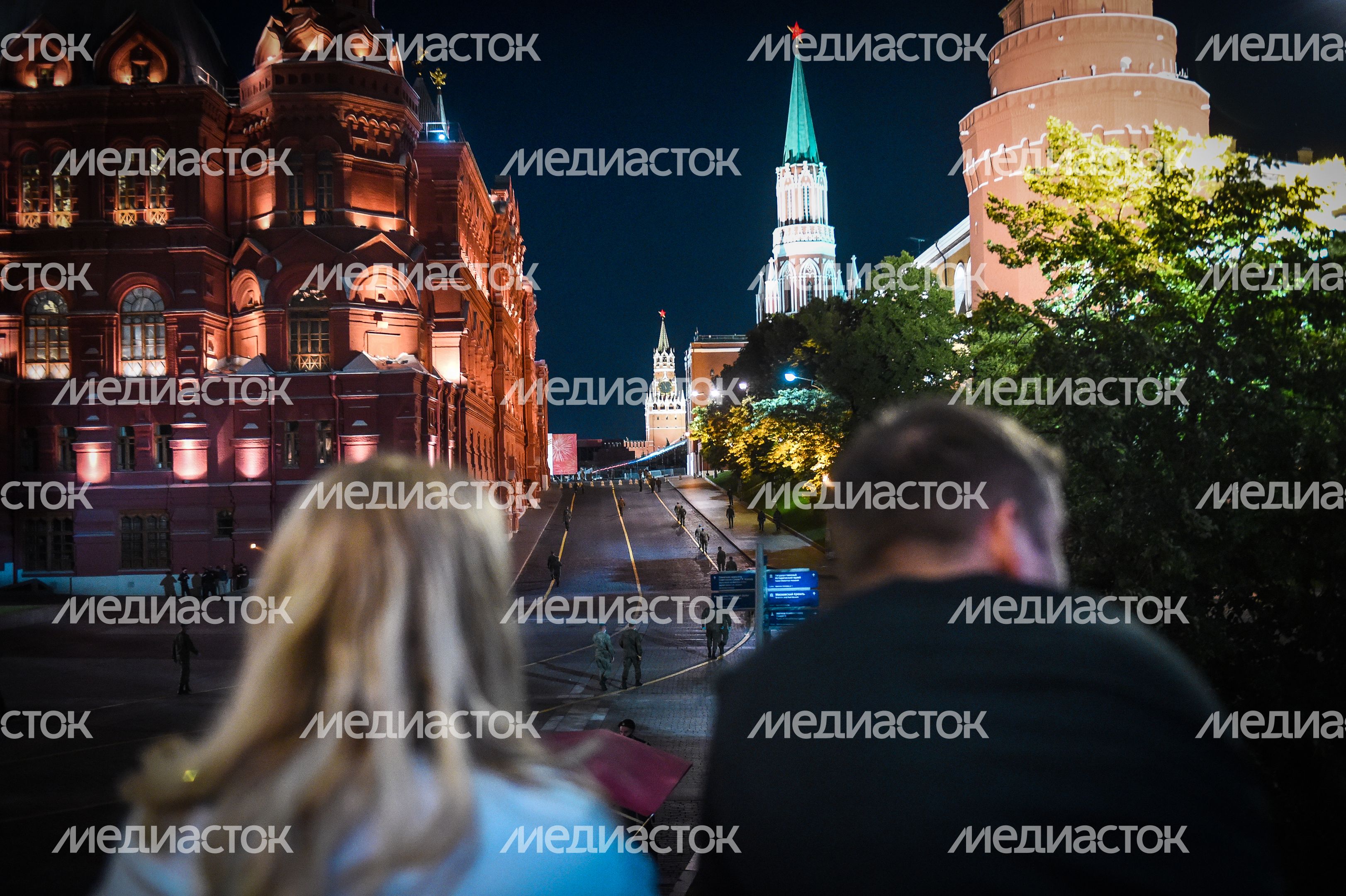 Пешая репетиция парада Победы в Москве