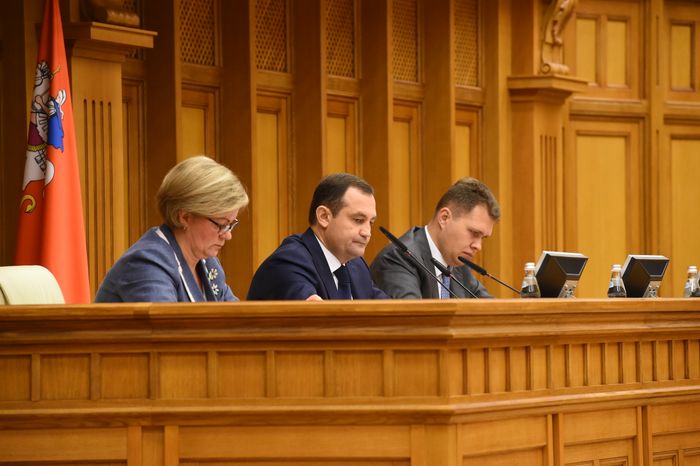 А. Воробьев выступил в  Мособлдуме