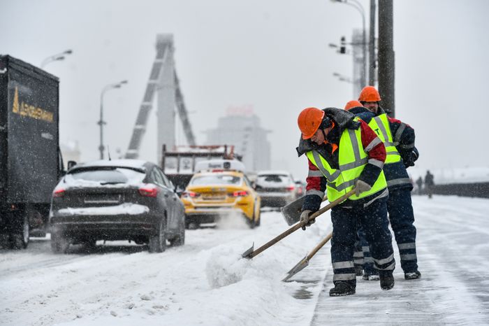 Снегопад в Москве