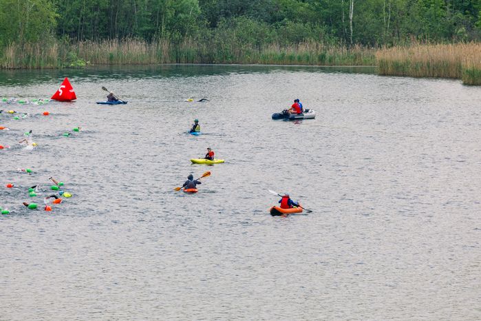 Заплыв на открытой воде Swimcup на Кореневском карьере в Люберцах