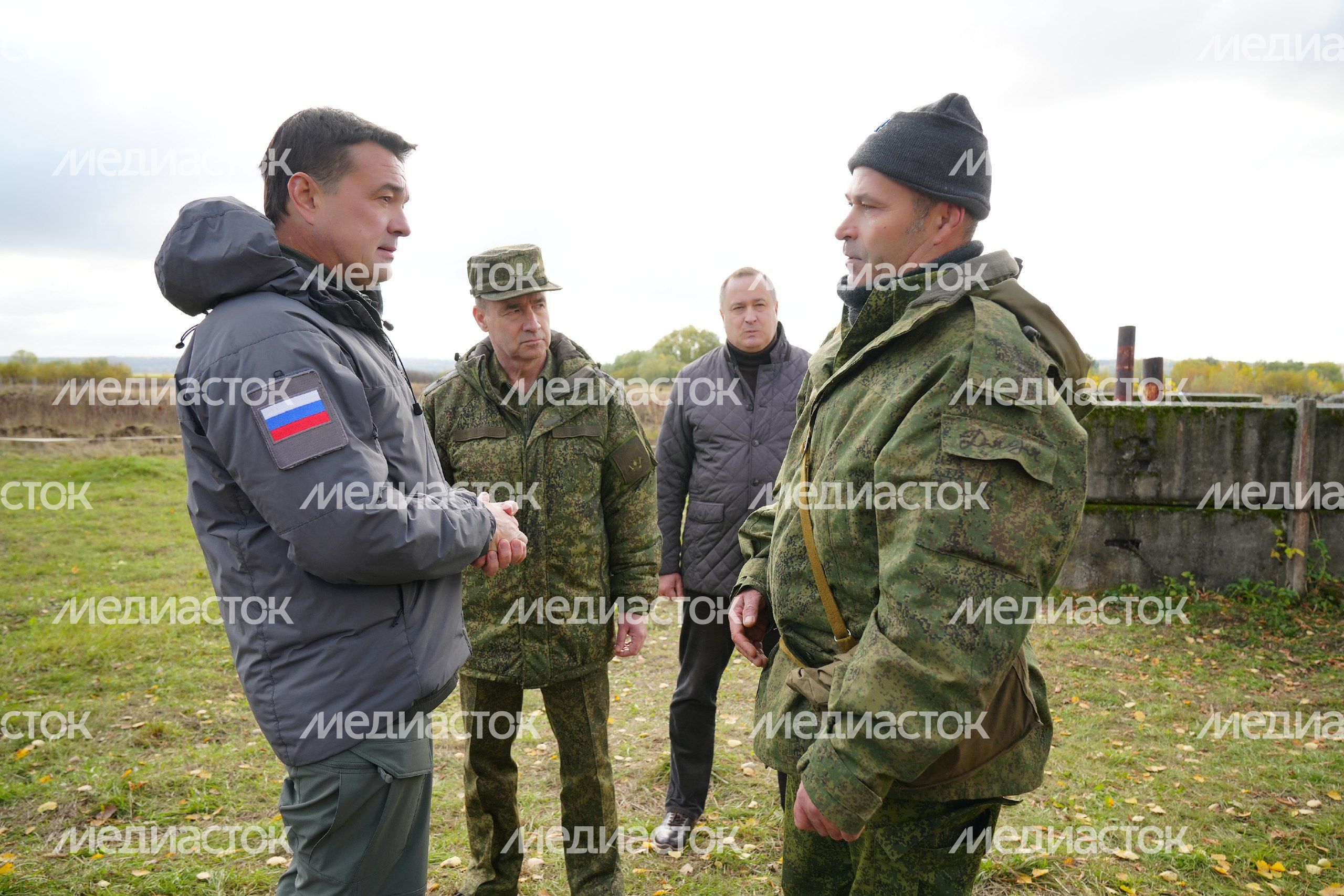 Посещение мобилизационного пункта в Серпухове Губернатором Подмосковья