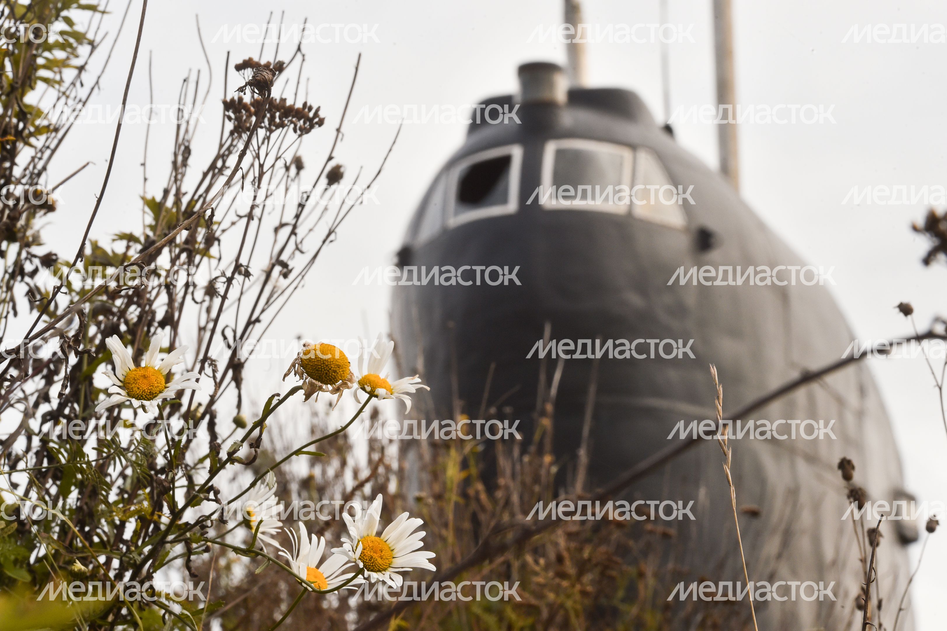 Памятник подводной лодке К-19 и виды села Никульское