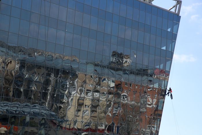 Завершающий этап строительства стадиона ЦСКА в Москве