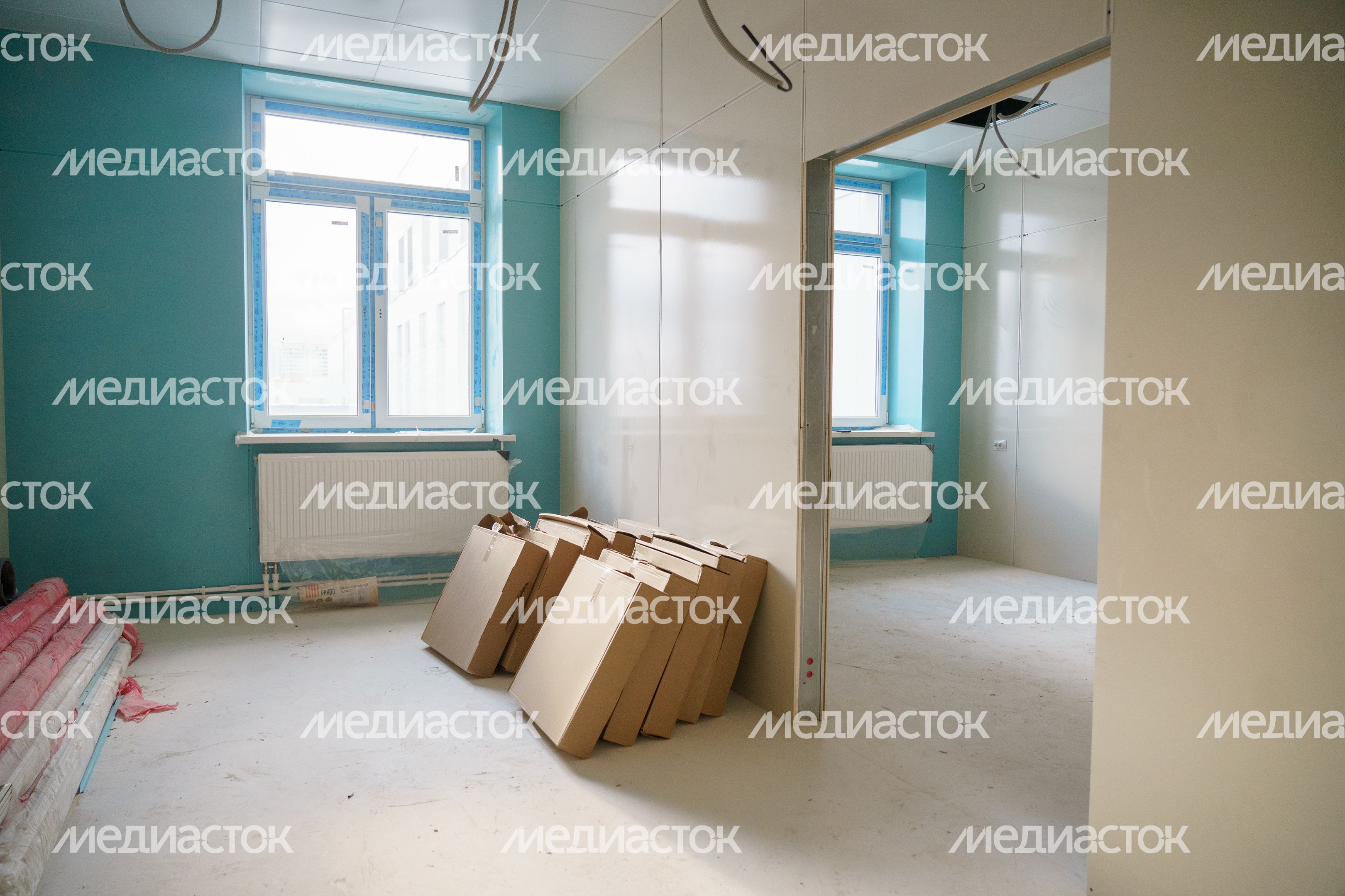 Серпухов. Строительство поликлиники. Ноябрь 2023 г.