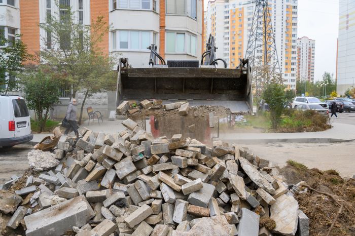 Благоустройство двора в Балашихе на улице Свердлова