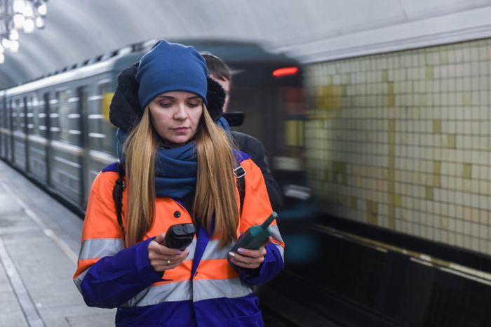 Проверка воздуха в Московском метрополитене