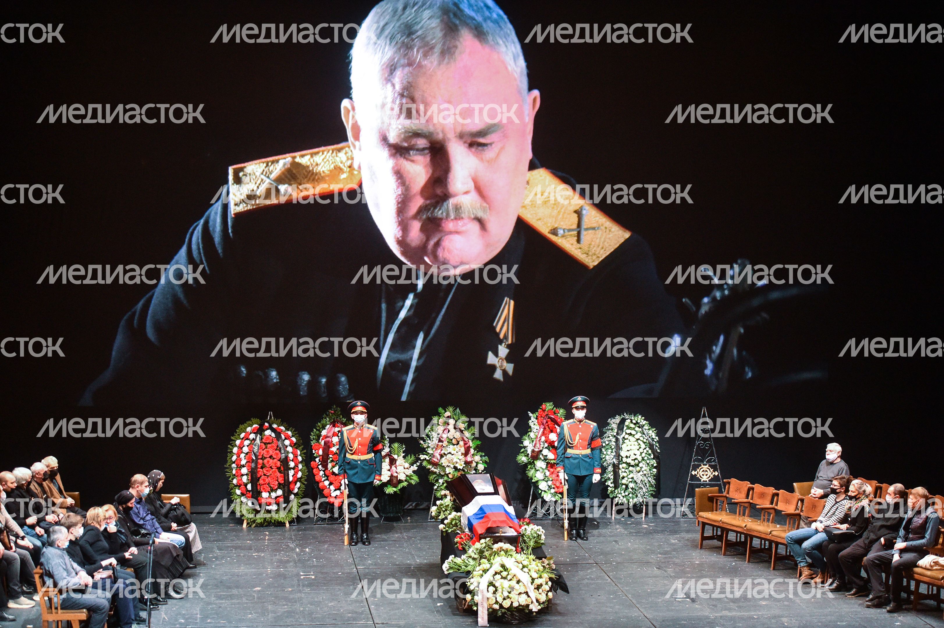Церемония прощания с артистом Валерием Хлевинским в Московском художественном театре имени Чехова