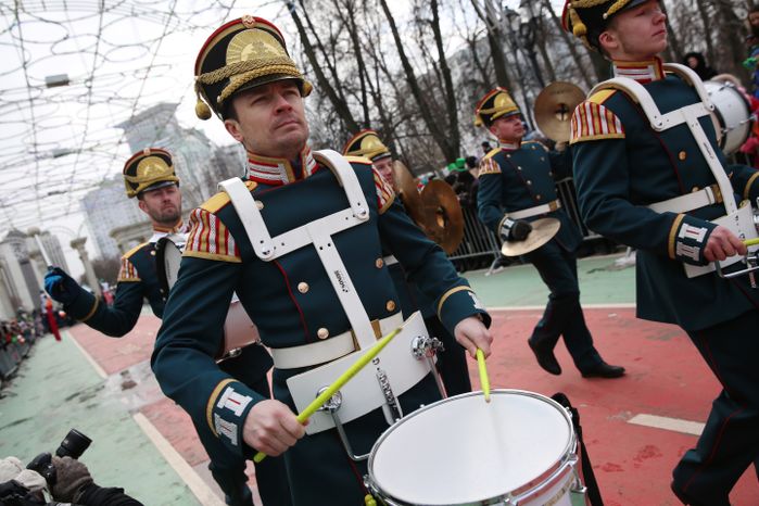 Парад в День Святого Патрика в Москве