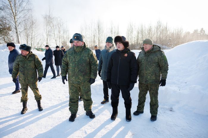 Андрей Воробьев посетил полигон в Московском высшем общевойсковом командном училище