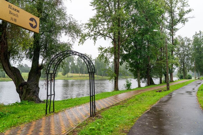 Пляж на Холодном пруду в Высоковске