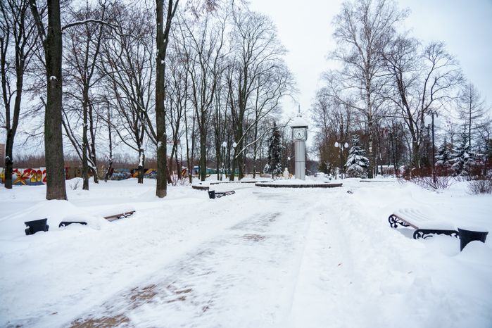 Люберцы. Центральный парк. Зима