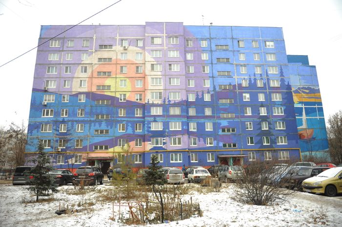 Двор многоквартиного дома в Раменском