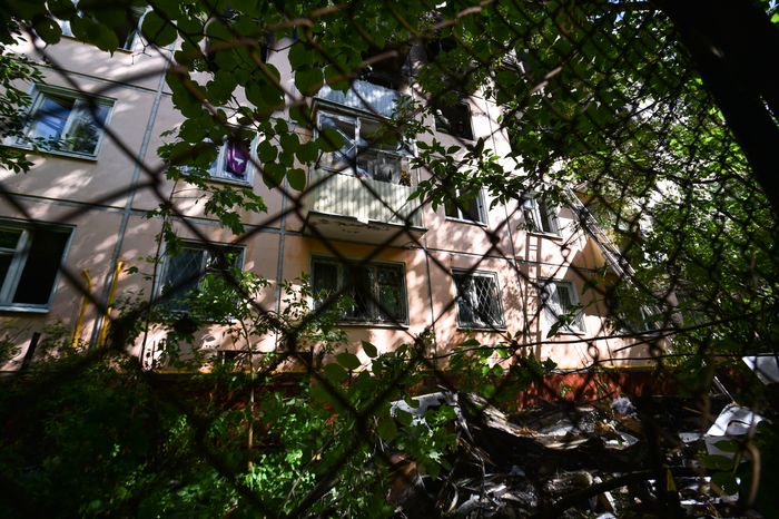 Кадры с места взрыва в доме на улице Проходчиков в Москве