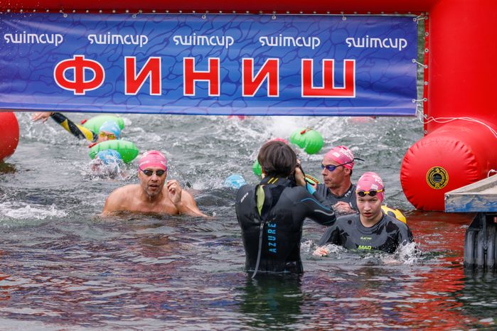 Заплыв на открытой воде Swimcup на Кореневском карьере в Люберцах