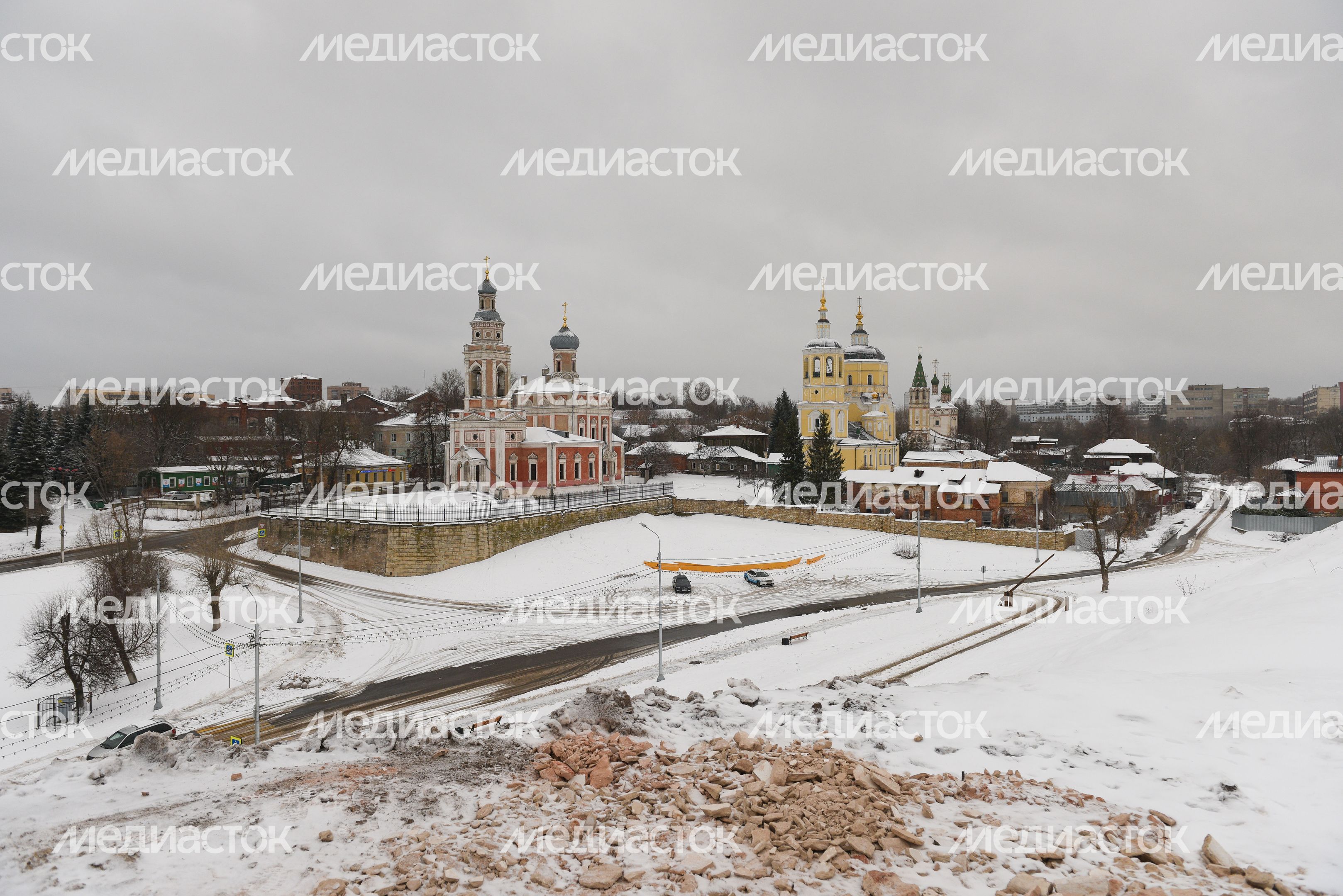 Виды города Серпухов зимой