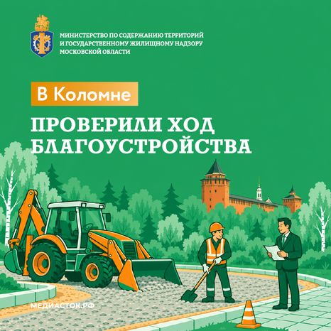 В Коломне проверили ход благоустройства
