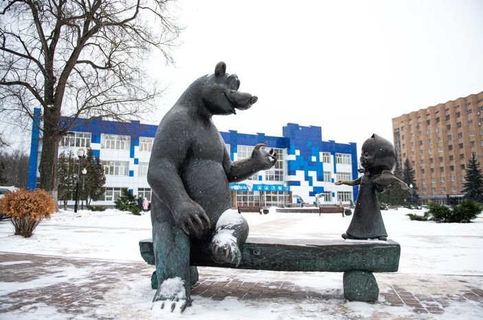 Зимние виды города Воскресенск