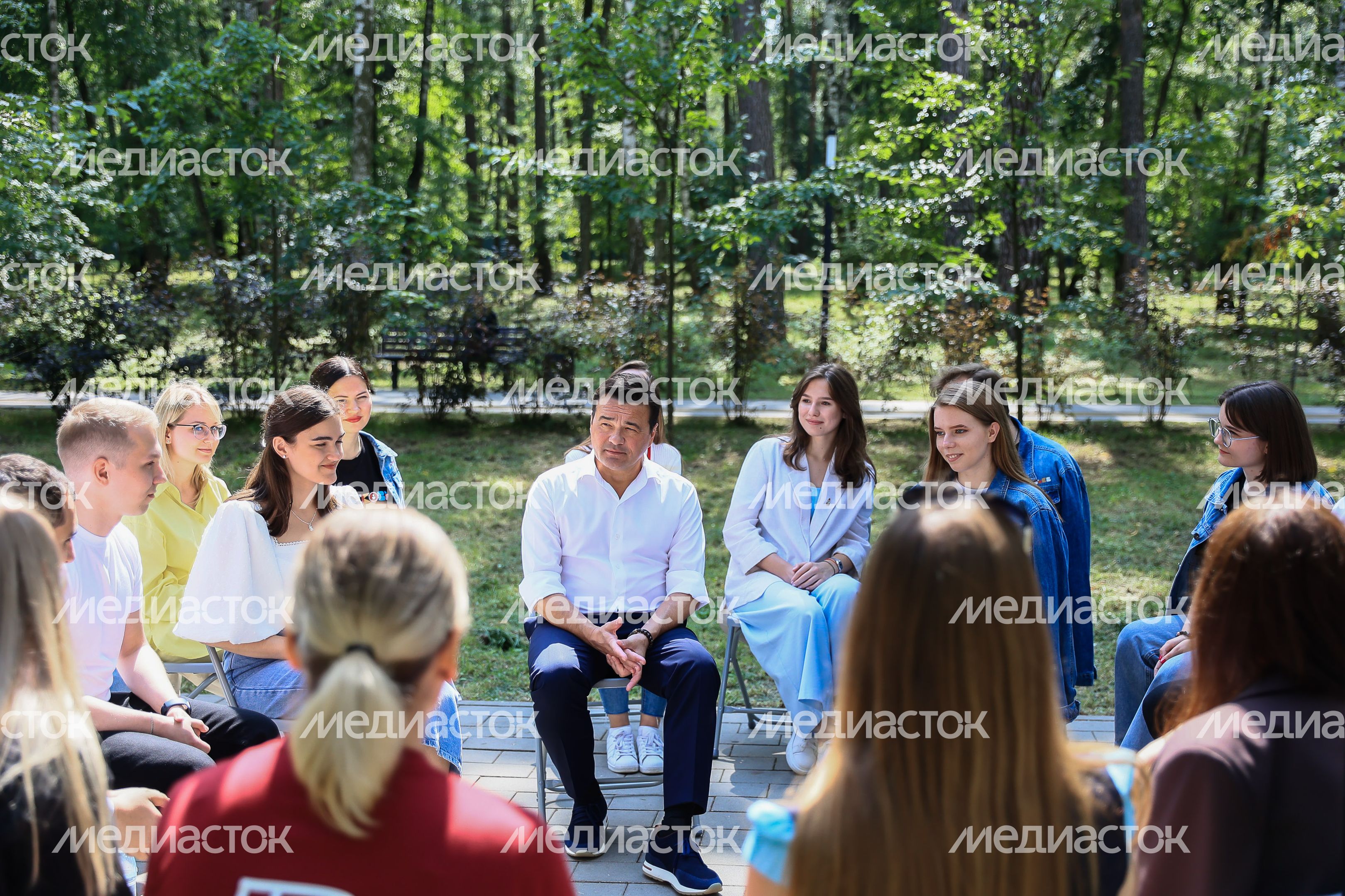 Встреча Губернатора Подмосковья с руководителями молодёжных организаций в Люберцах