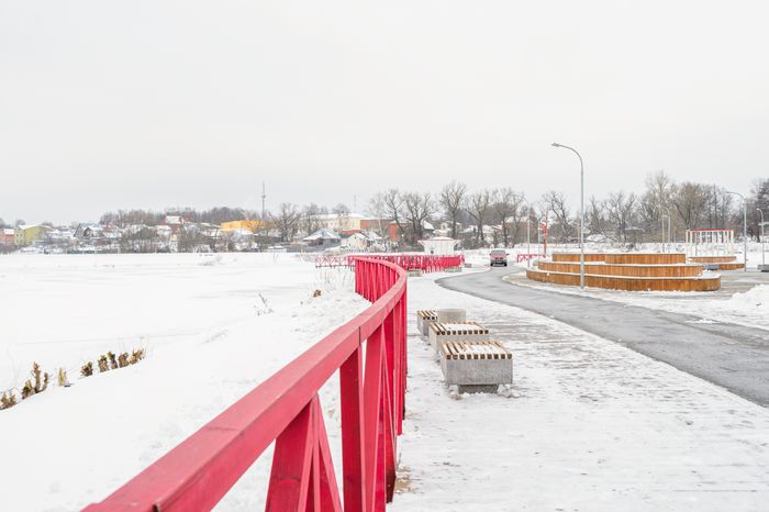 Бронницы. Парк «Бронницкий луг». Зима