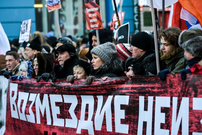 Марш памяти Бориса Немцова в Москве