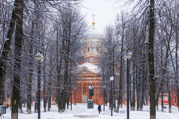 Клин. Виды города. Зима