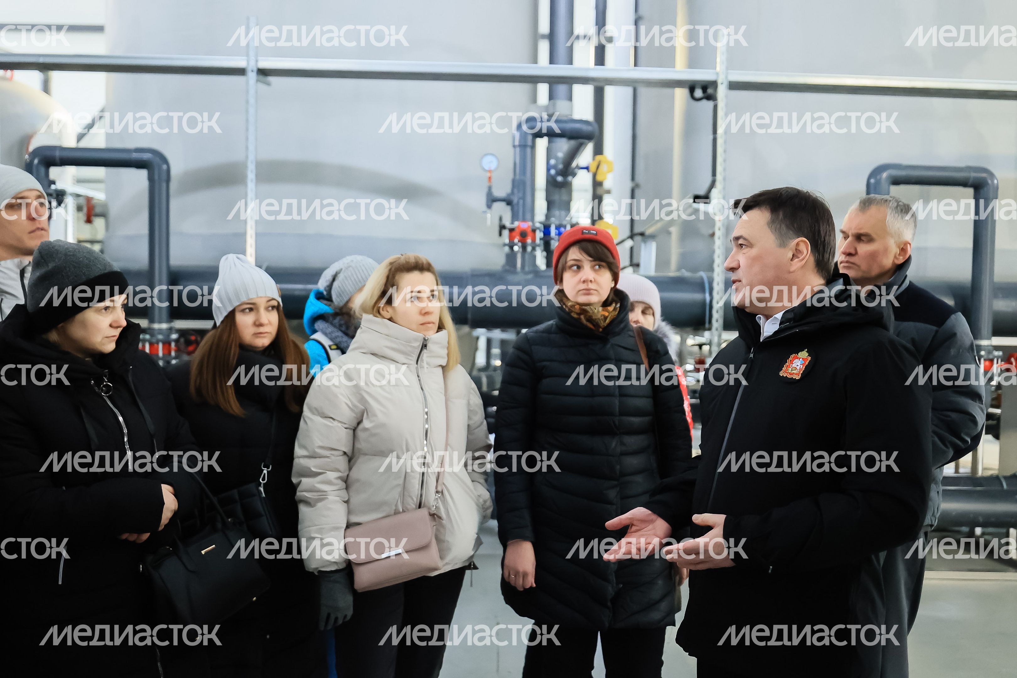Посещение губернатором Подмосковья ВЗУ во Фрязине