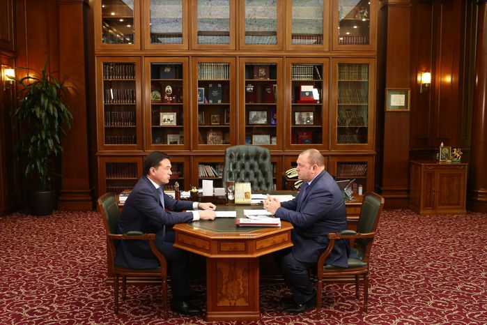Рабочая встреча губернатора Подмосковья с временно исполняющим обязанности главы городского округа Фрязино, 19.07.2018