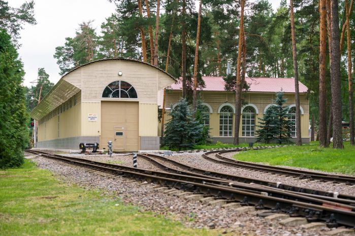 Московская детская железная дорога в поселке Кратово