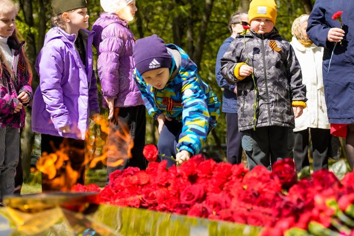 Зажжение Вечного огня в Королеве