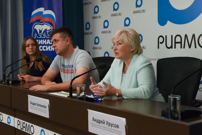 Пресс-конференция подмосковного отделения «Единой России», посвященная итогам выборов в советы депутатов городских округов Московской области