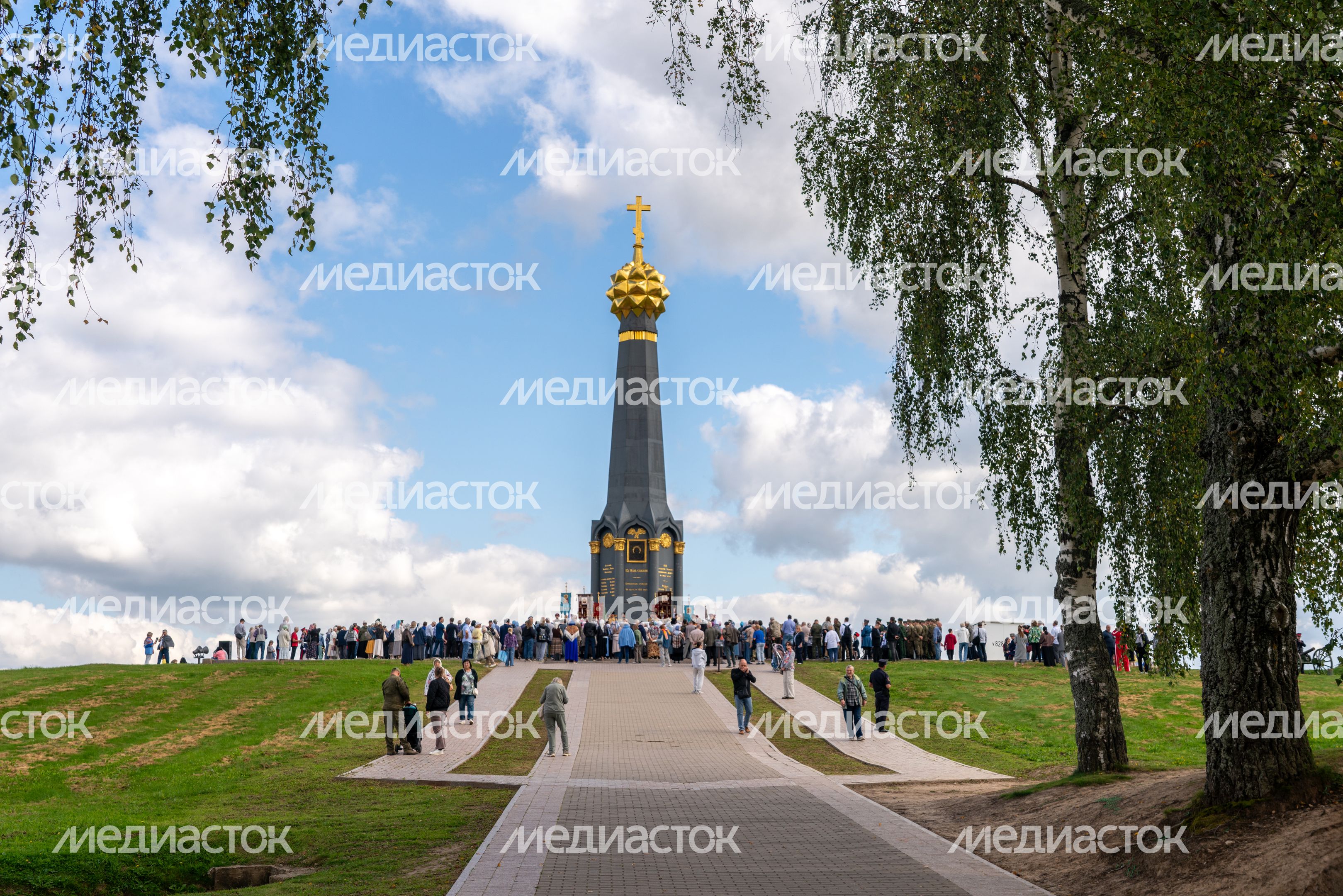 Памятные мероприятия на Бородинском поле на Батарее Раевского в День воинской славы России
