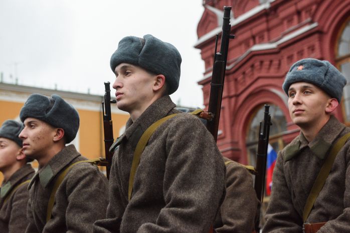 Торжественный марш в честь 78-ой годовщины военного парада 7 ноября 1941 года