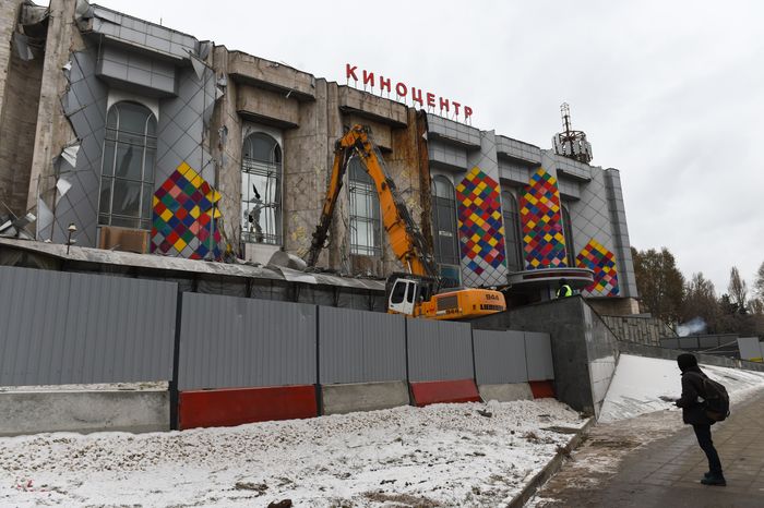 Снос кинотеатра «Соловей» в Москве